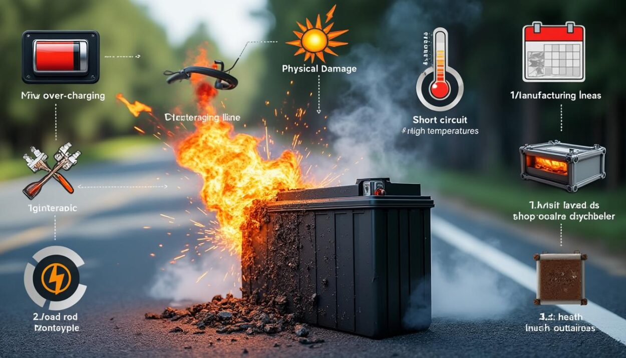 découvrez les 7 causes principales pouvant provoquer l'explosion d'une batterie lithium pour moto. conseils et prévention pour sécuriser votre véhicule et éviter les risques.