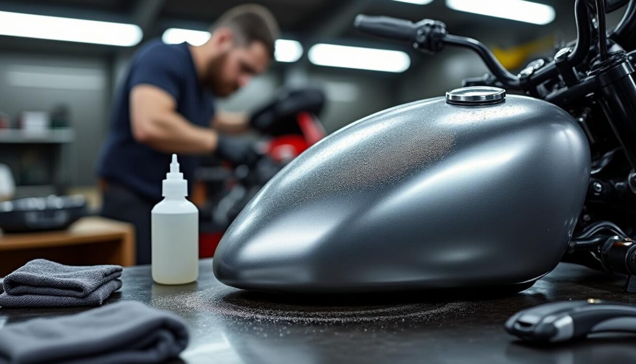 découvrez les étapes essentielles pour dégraisser votre réservoir de moto avant d'appliquer un sticker de protection. suivez nos conseils pratiques pour assurer une surface parfaite et garantir une adhésion optimale de votre sticker.